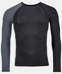 Outlet ORTOVOX 120 COMP LIGHT LONG SLEEVE M blackraven