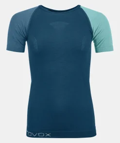 Clearance ORTOVOX 120 COMP LIGHT SHORT SLEEVE W petrolblue