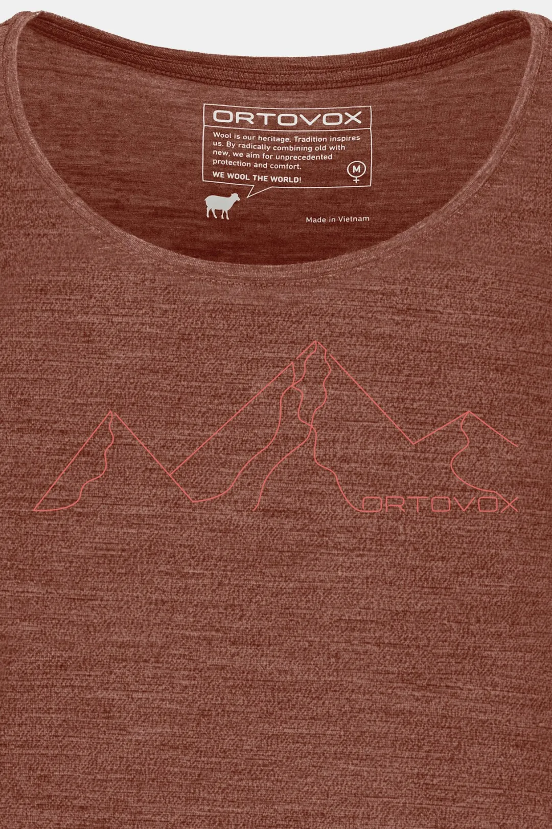 Outlet ORTOVOX 150 COOL MOUNTAIN FACE TS W clayorangeblend