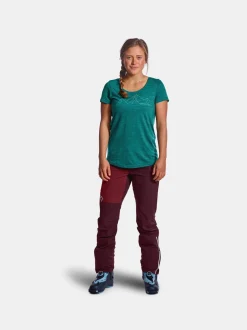 Clearance ORTOVOX 150 COOL MOUNTAIN FACE TS W darkwineblend