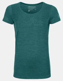 Clearance ORTOVOX 150 COOL MOUNTAIN FACE TS W pacificgreenblend