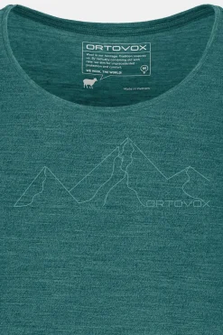 Clearance ORTOVOX 150 COOL MOUNTAIN FACE TS W pacificgreenblend