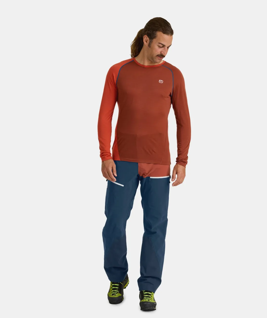 Best Sale ORTOVOX 120 COOL TEC FAST UPWARD LONGSLEEVE M clayorange