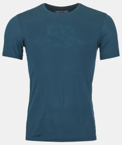 Clearance ORTOVOX 120 COOL TEC MTN LOGO TS M petrolblue