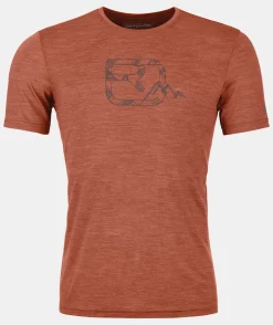 Fashion ORTOVOX 120 COOL TEC MTN LOGO TS M clayorangeblend