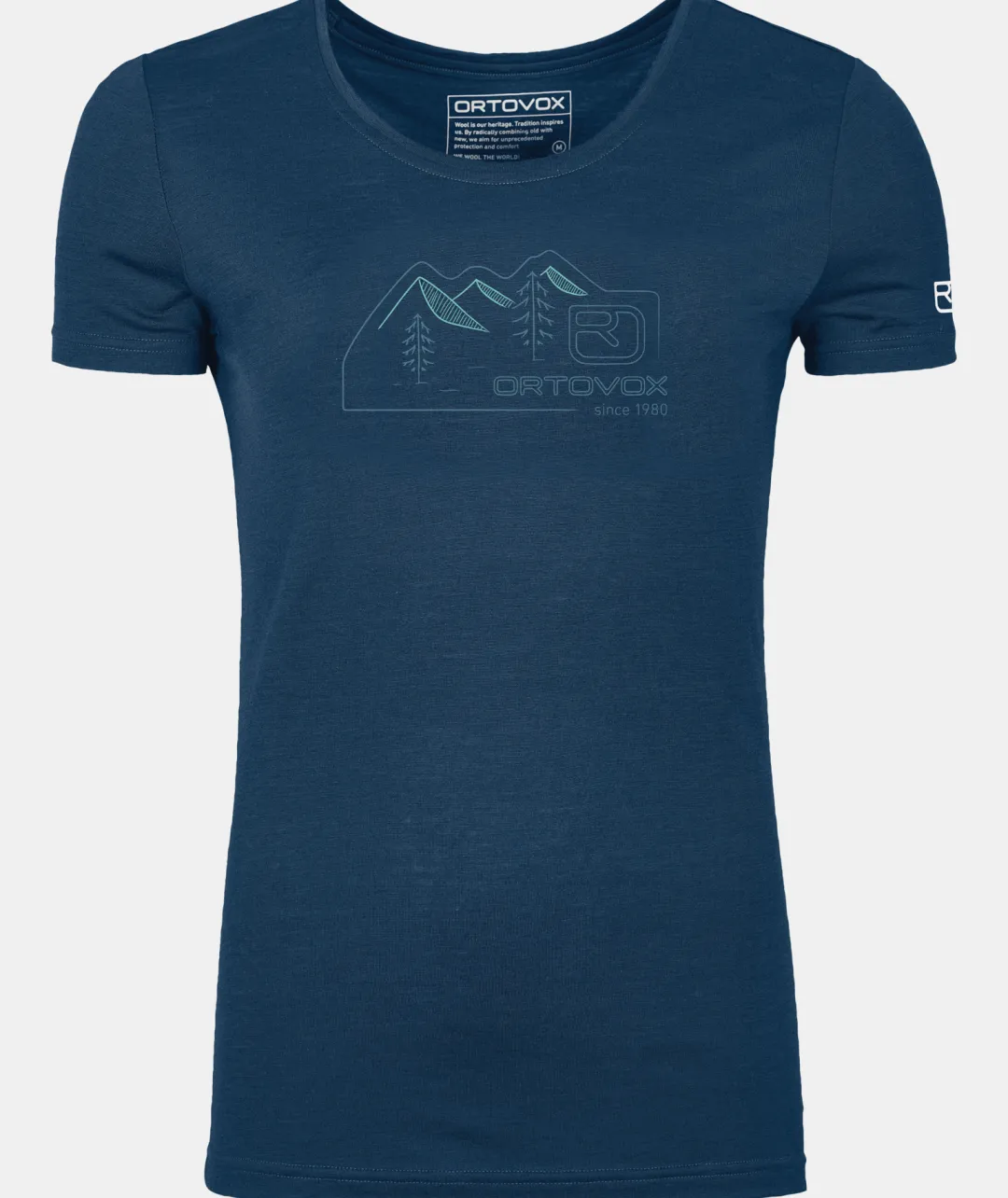 Cheap ORTOVOX 150 COOL VINTAGE BADGE TS W deepocean
