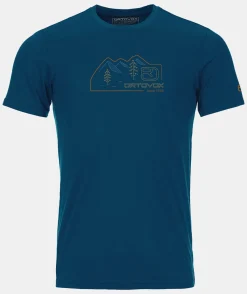 Online ORTOVOX 140 COOL VINTAGE BADGE TS petrolblue