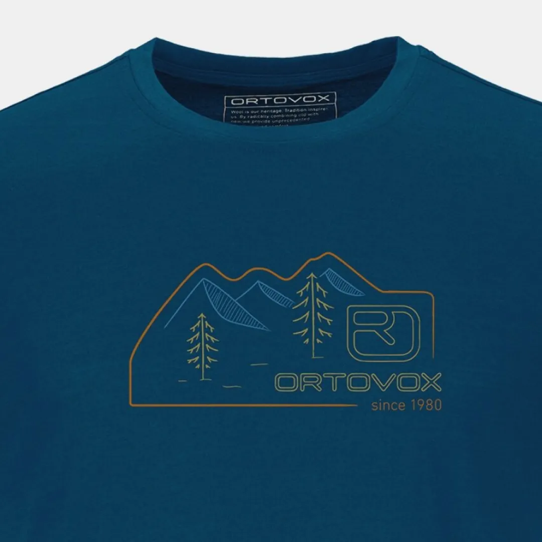 Online ORTOVOX 140 COOL VINTAGE BADGE TS petrolblue