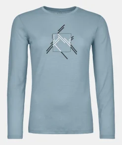 Online ORTOVOX 185 MERINO MTN CUTOUT LS W glaciergrey