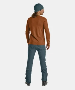 Outlet ORTOVOX 185 MERINO MTN CUTOUT LS M bristlebrown