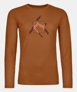 Cheap ORTOVOX 185 MERINO MTN CUTOUT LS W bristlebrown