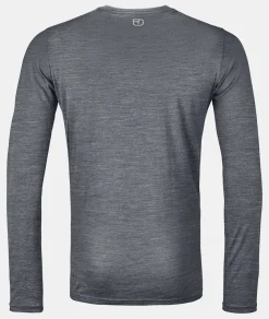 Sale ORTOVOX 185 MERINO TANGRAM LS M greyblend