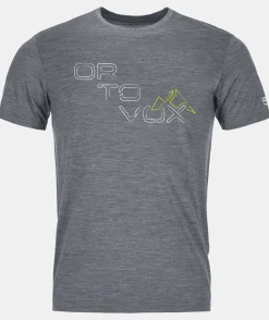 Discount ORTOVOX 185 MERINO TANGRAM LOGO TS M greyblend