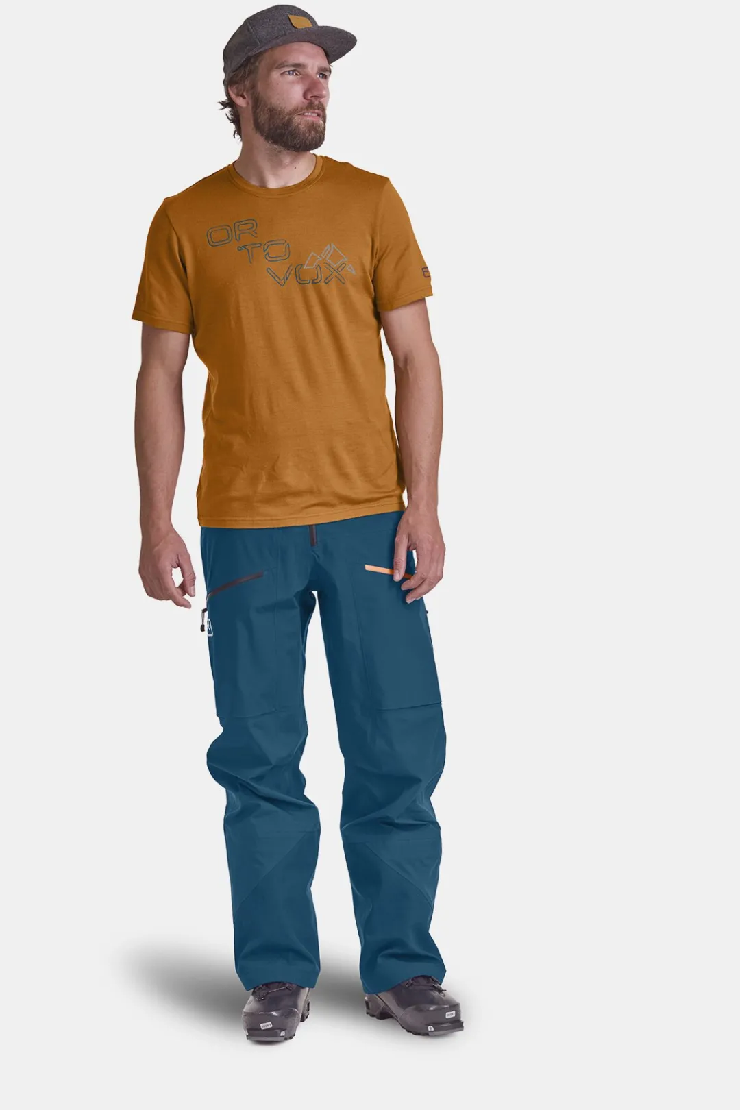 Discount ORTOVOX 185 MERINO TANGRAM LOGO TS M greyblend