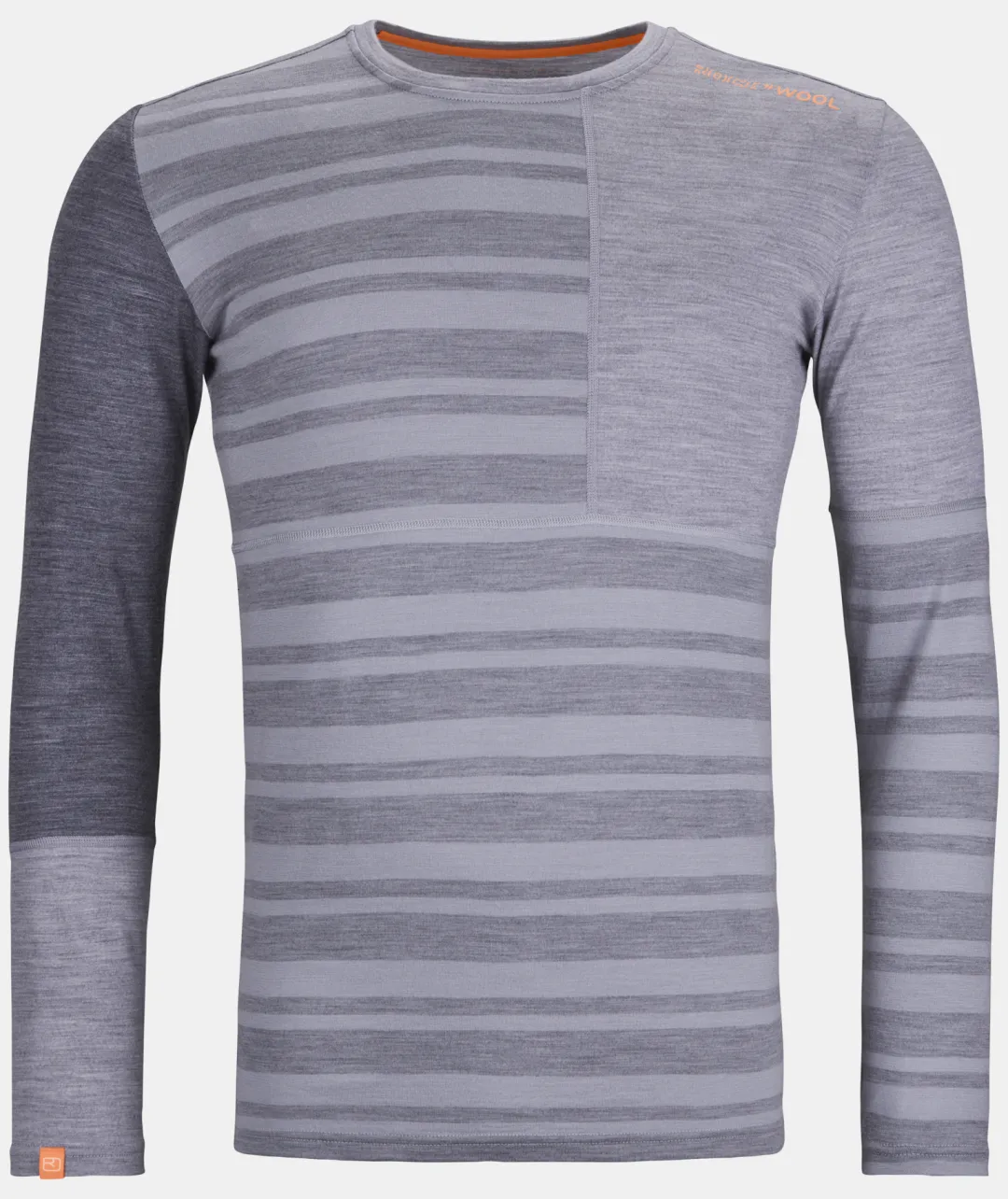 Online ORTOVOX 185 ROCK'N'WOOL LONG SLEEVE M greyblend