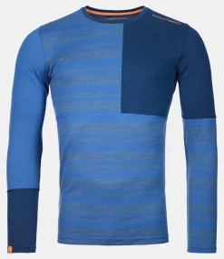 Best ORTOVOX 185 ROCK'N'WOOL LONG SLEEVE M justblue