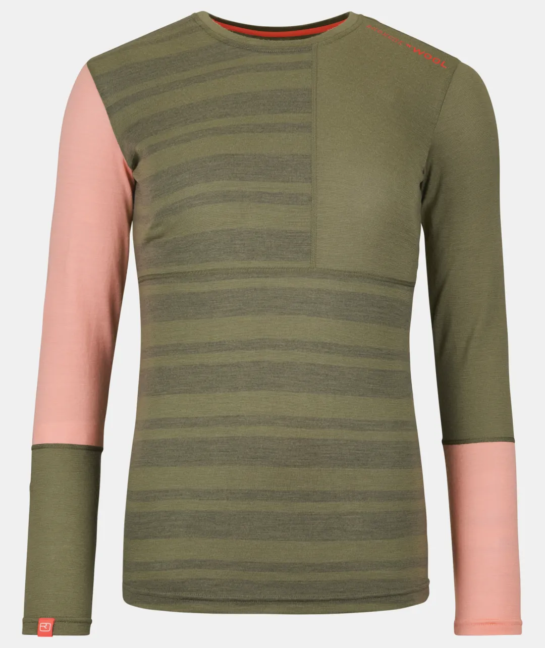 Clearance ORTOVOX 185 ROCK'N'WOOL LONG SLEEVE W wildherbs