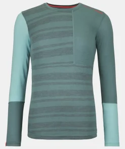 Online ORTOVOX 185 ROCK'N'WOOL LONG SLEEVE W arcticgrey