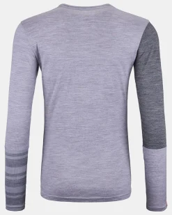 Fashion ORTOVOX 185 ROCK'N'WOOL LONG SLEEVE W greyblend
