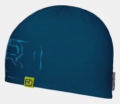 Outlet ORTOVOX 120 TEC LOGO BEANIE petrolblue