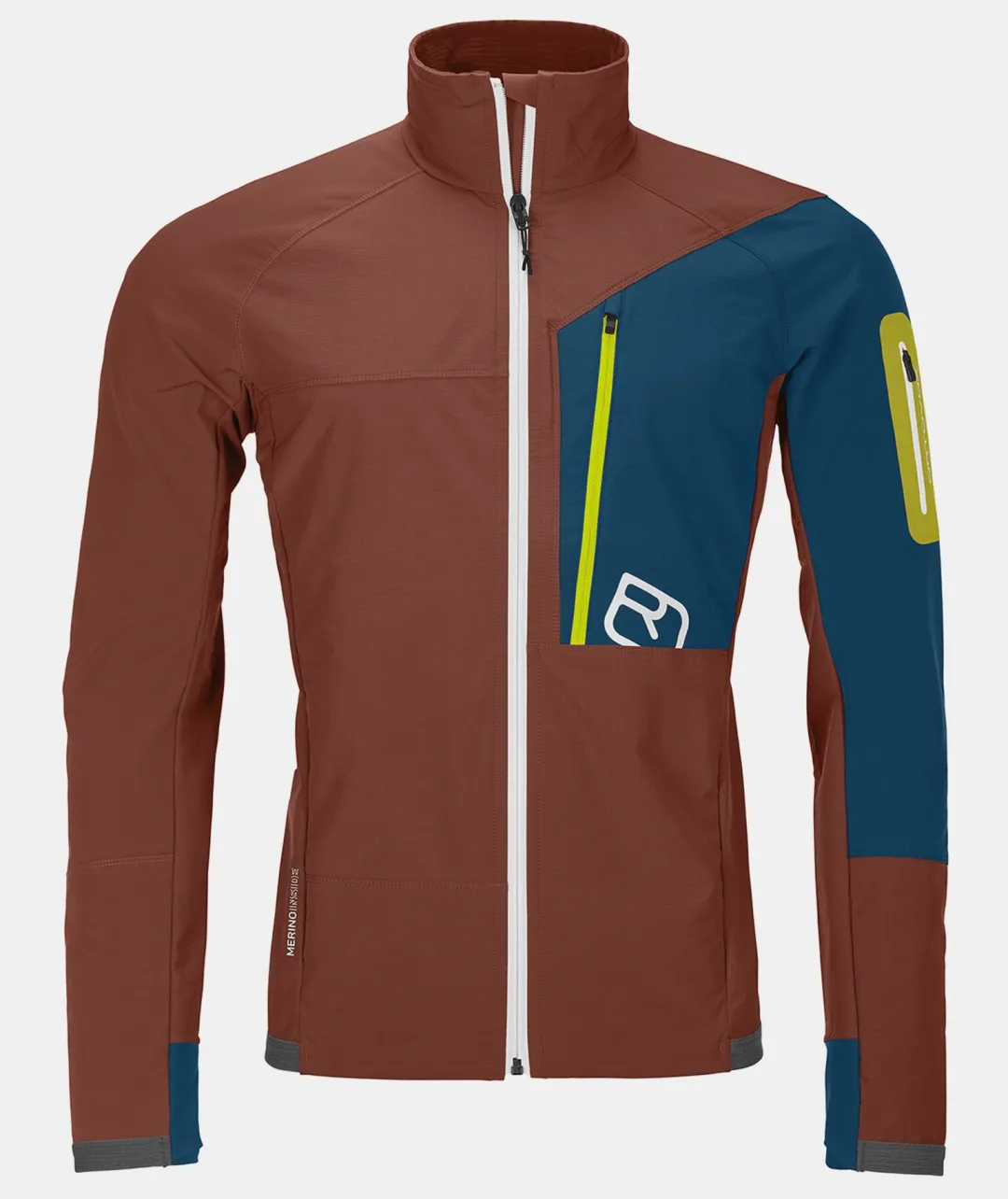 Shop ORTOVOX BERRINO JACKET M clayorange