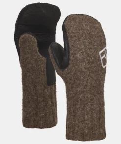 Best Sale ORTOVOX CLASSIC WOOL MITTEN LEATHER blacksheep