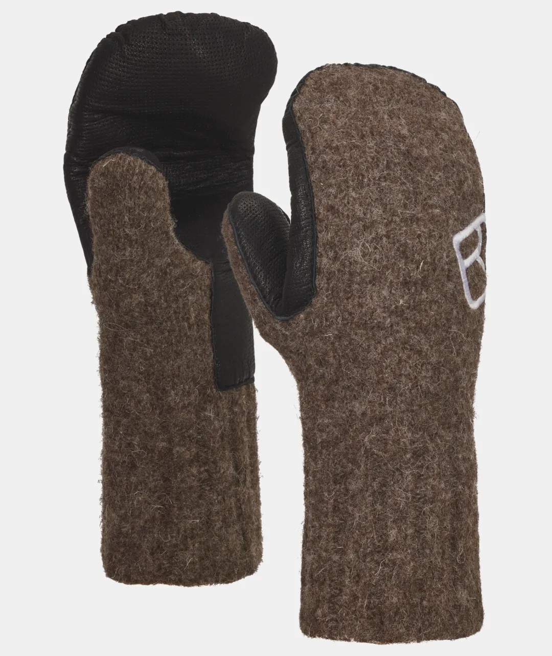 Best Sale ORTOVOX CLASSIC WOOL MITTEN LEATHER blacksheep