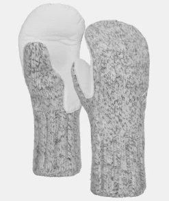 Cheap ORTOVOX CLASSIC WOOL MITTEN LEATHER greyblend