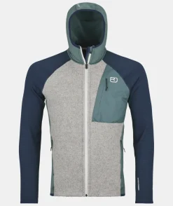 Outlet ORTOVOX FLEECE GP CLASSIC KNIT HOODY M arcticgrey