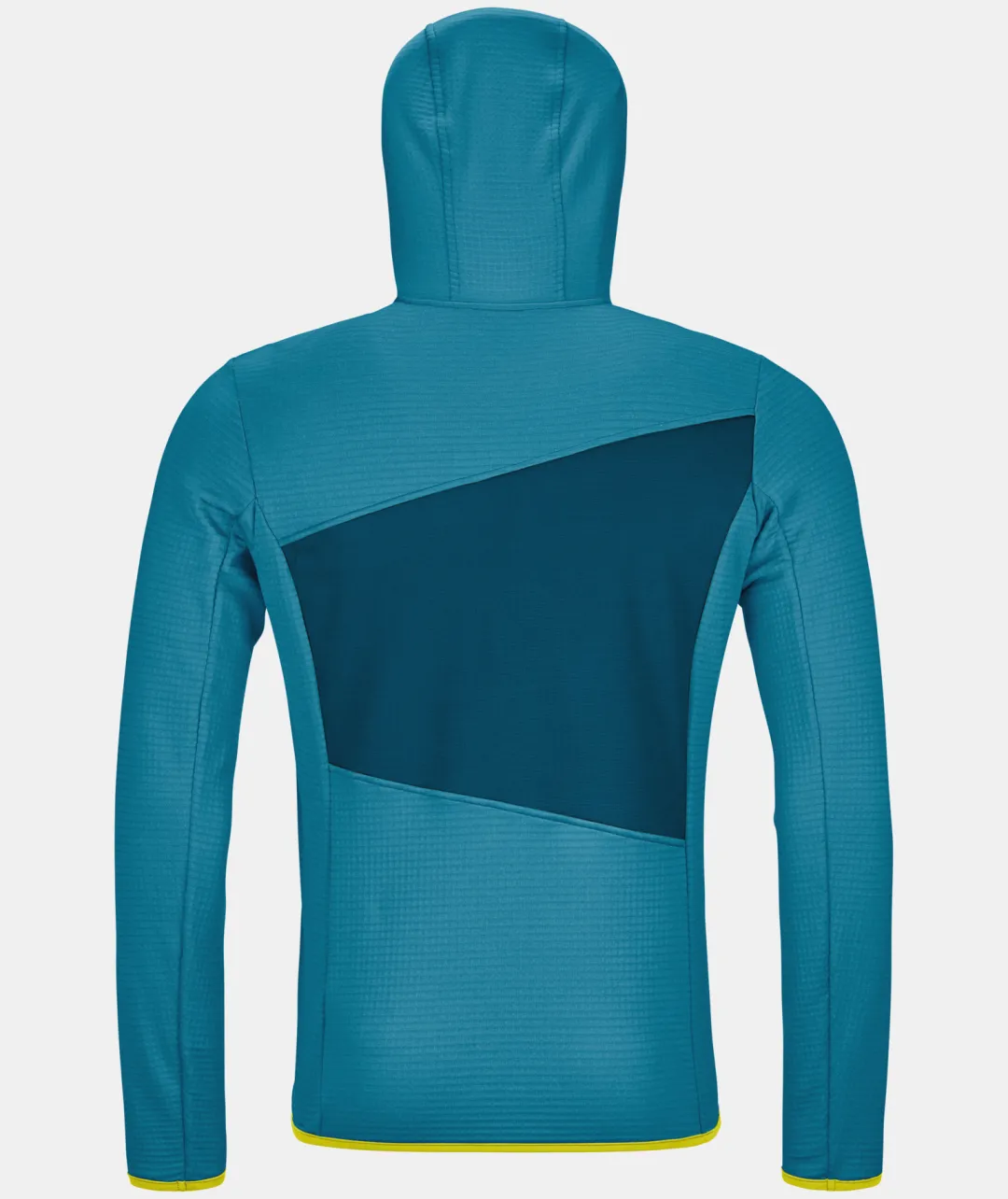 Outlet ORTOVOX FLEECE GRID HOODY M heritageblue