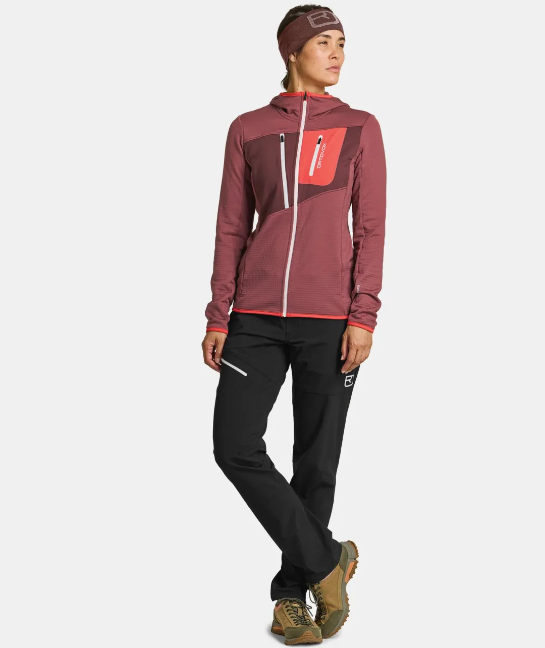 Sale ORTOVOX FLEECE GRID HOODY W wabisabi