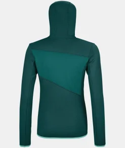 Hot ORTOVOX FLEECE GRID HOODY W darkpacific