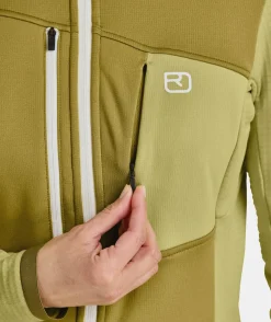 Best ORTOVOX FLEECE GRID HOODY W deepocean