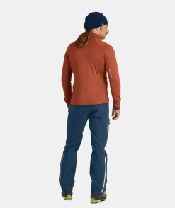 Online ORTOVOX FLEECE GRID JACKET M clayorange