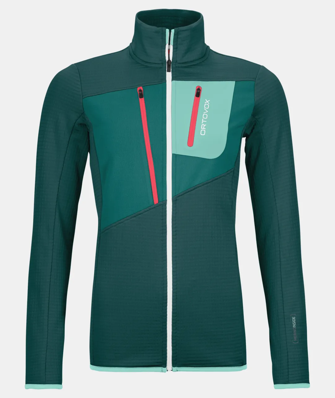 Store ORTOVOX FLEECE GRID JACKET W darkpacific
