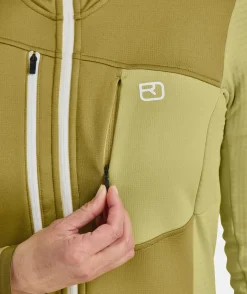 Hot ORTOVOX FLEECE GRID JACKET W deepocean