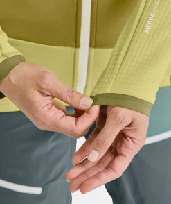 Outlet ORTOVOX FLEECE GRID JACKET W autumnleaves