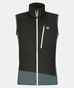 Clearance ORTOVOX FLEECE GRID VEST M darkarcticgrey