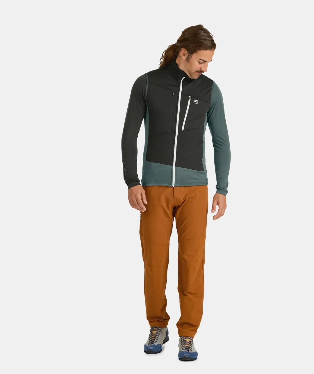 Cheap ORTOVOX FLEECE GRID VEST M mountainblue