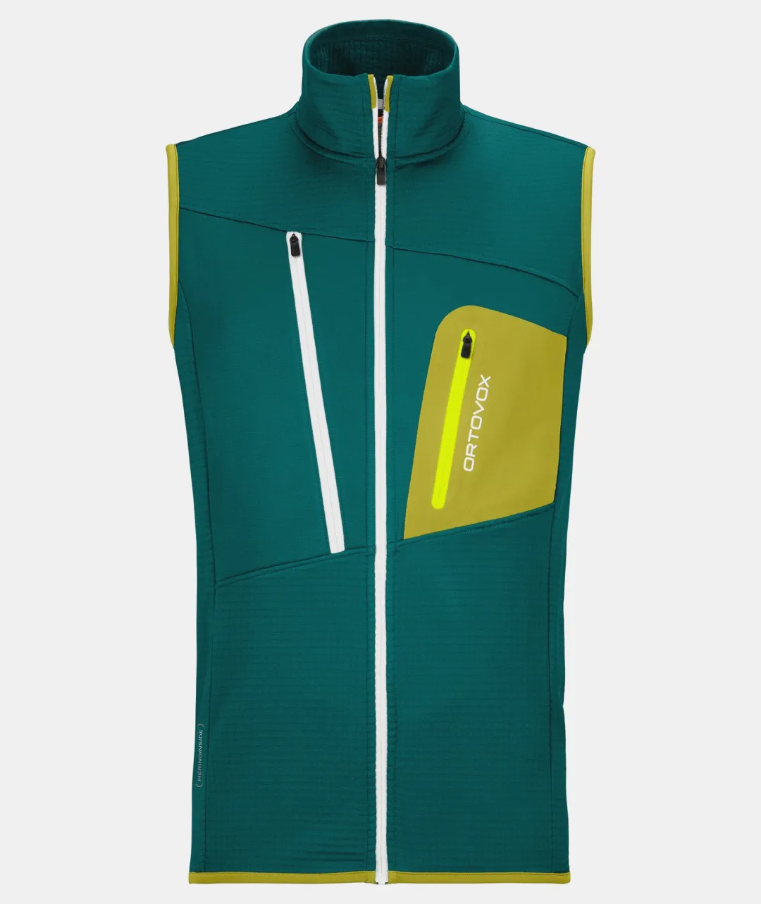 Flash Sale ORTOVOX FLEECE GRID VEST M pacificgreen