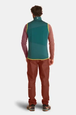 Flash Sale ORTOVOX FLEECE GRID VEST M pacificgreen