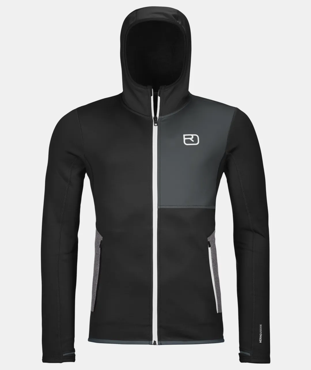Clearance ORTOVOX FLEECE HOODY M blackraven