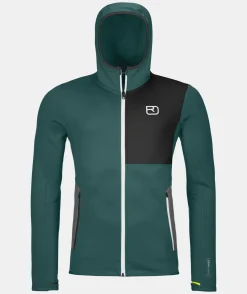 Outlet ORTOVOX FLEECE HOODY M darkpacific
