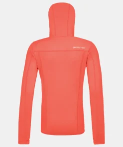 Clearance ORTOVOX FLEECE HOODY W coral