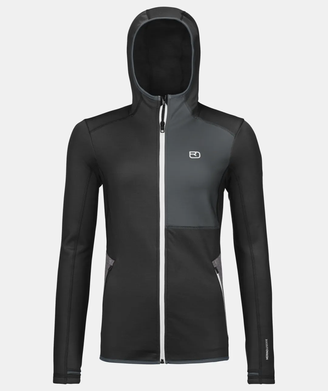 Fashion ORTOVOX FLEECE HOODY W blackraven