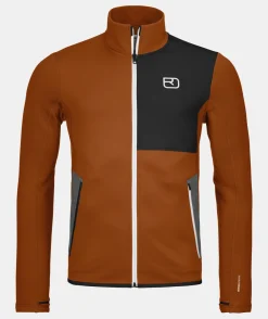 Shop ORTOVOX FLEECE JACKET M bristlebrown