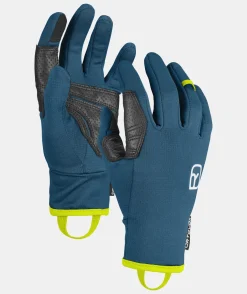 New ORTOVOX FLEECE LIGHT GLOVE M petrolblue