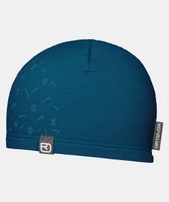 Clearance ORTOVOX FLEECE LIGHT GRID BEANIE petrolblue