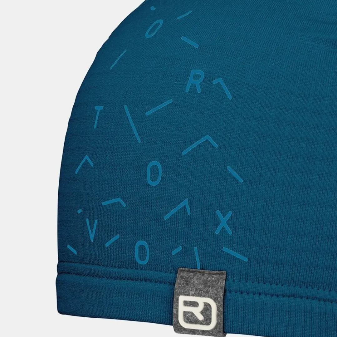 Clearance ORTOVOX FLEECE LIGHT GRID BEANIE petrolblue