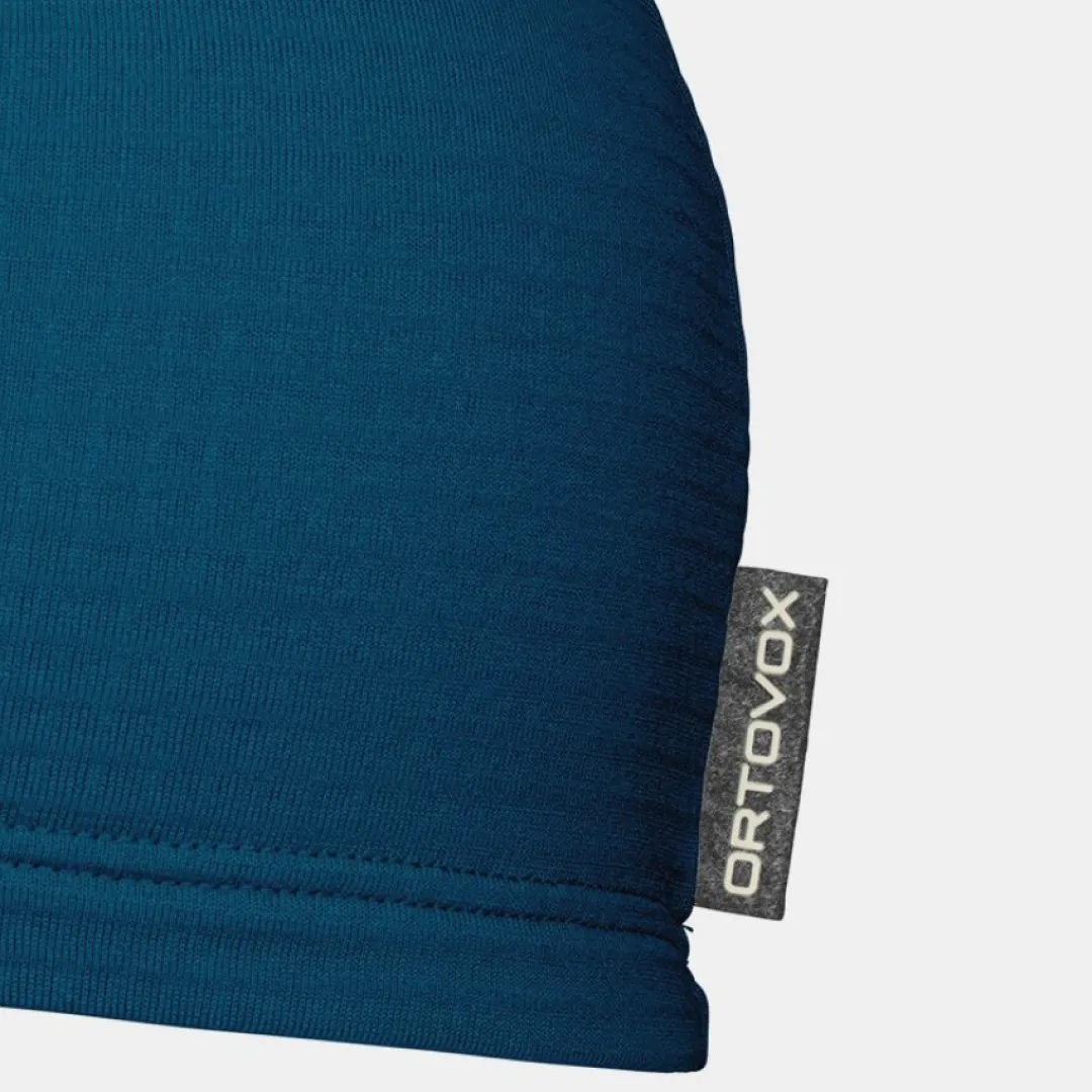 Clearance ORTOVOX FLEECE LIGHT GRID BEANIE petrolblue